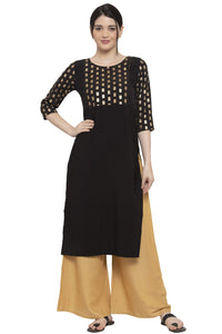 ALC Creation Women's Crepe Skinny Kurta