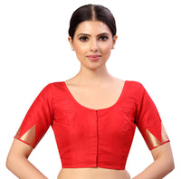 X3 Women's Polyester Short Sleeves Silky Saree