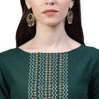 Stylum Women's Printed Cotton Straight Kurta Pant Dupatta Set