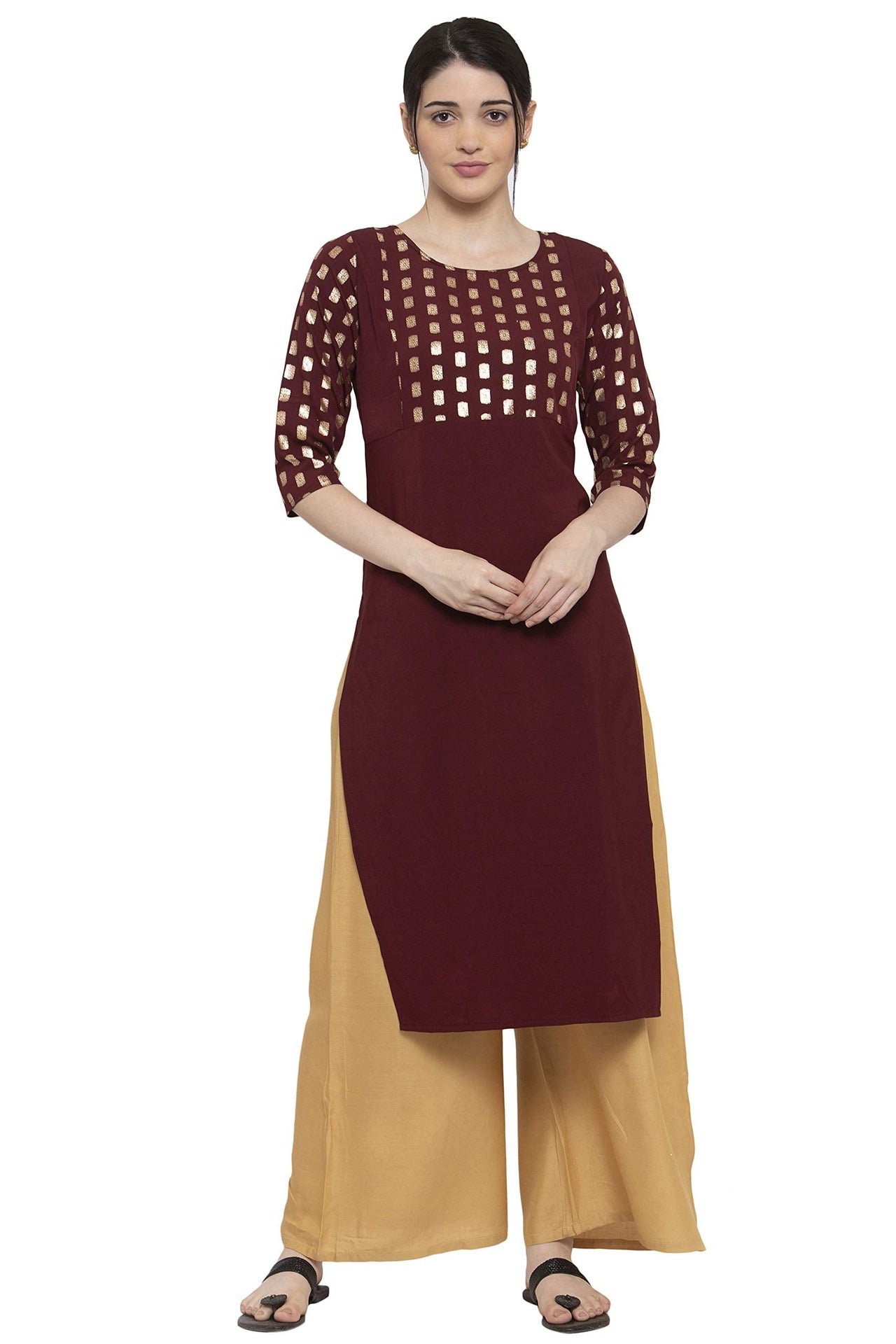 ALC Creation Women's Crepe Skinny Kurta