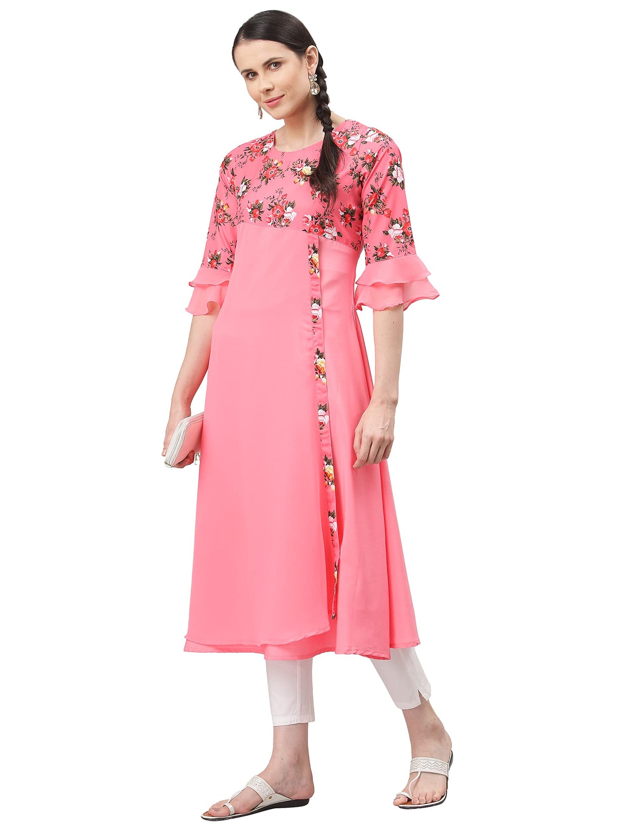 ALC Creation Women's Crepe A-line Kurta
