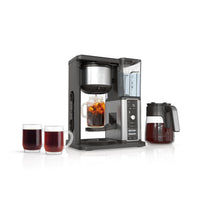 Ninja Specialty Coffee Maker, Hot & Iced Coffee, 6 Brew Styles, 8 Sizes, Small Cup to Travel Mug, 10-Cup Carafe, Fold-Away Frother, Permanent Filter, Removable Reservoir, Black, CM401 10 cup - Stainless Steel