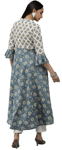 Yash Gallery Women's Viscose Rayon Floral Anarkali Kurta for Women