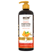 WOW Skin Science Vitamin C Body Lotion - Non Sticky & Non Greasy - Moisturising & Smoothening Care - with Vitamin C, Kakadu Plum - No Mineral Oil, Silicones & Color - 400mL