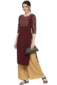ALC Creation Women's Crepe Skinny Kurta