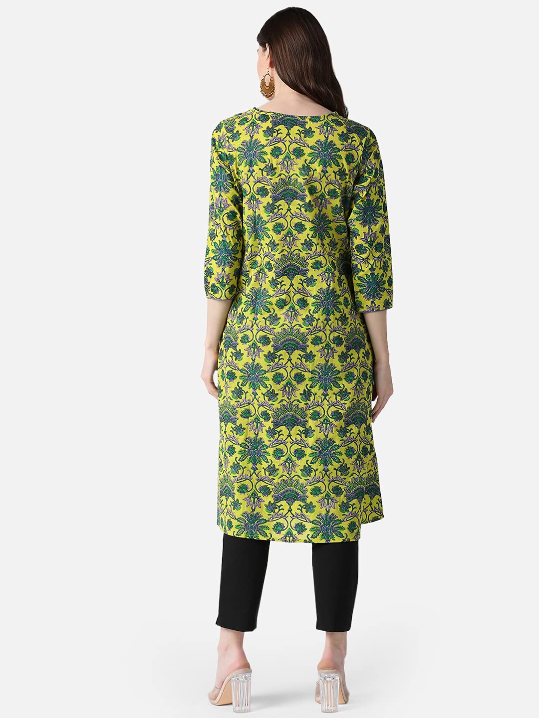 Vaamsi Women's Cotton Regular Kurta