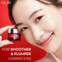 olay eye cream | Reduces Dark Circle, Wrinkles and Puffiness | With Peptides and Niacinamide | Normal, Oily, Dry & Combination Skin l Paraben & Sulphate free | 15ml (Collagen Peptide 24)