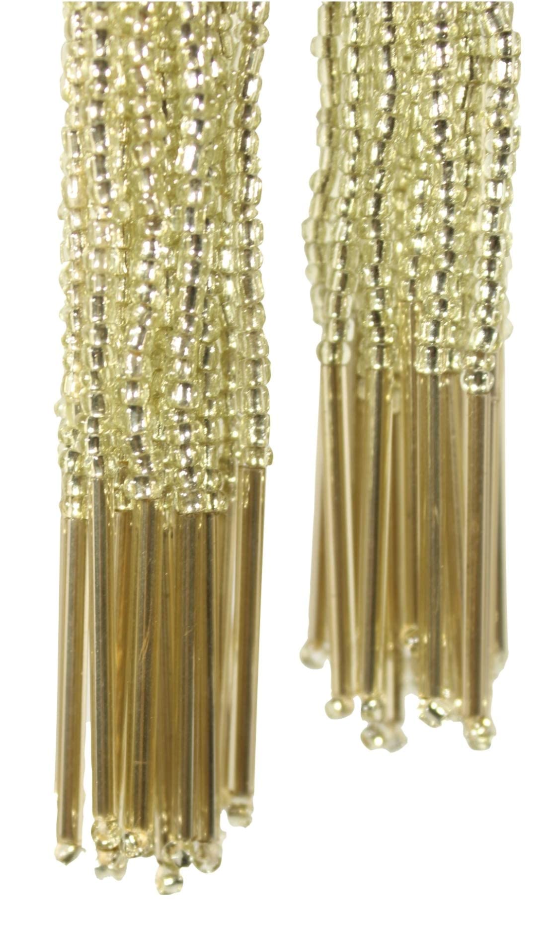 Trendy and Ethnic Acrylic Pearls Tassel Women's Ethnic Work Hanging Latkan for Sareepallu Blouse Dupatta Lehenga (Set of 1 Pairs)