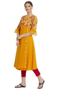 ALC Creation Women's Crepe A-line Kurta