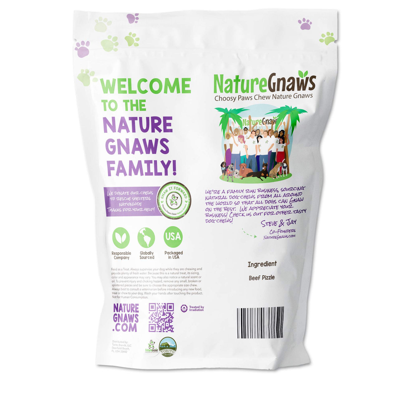 Nature Gnaws Bully Sticks for Large Dogs - Premium Natural Beef Dental Bones - Thick Long Lasting Dog Chew Treats for Aggressive Chewers - Rawhide Free 1 Count (Pack of 1)