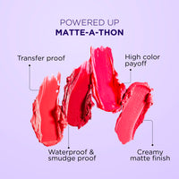 ZM Transfer-Proof Power Matte Bullet Lipstick, Vegan, Combo (Selfie Red & Burgundy Bliss) 3.2 G