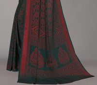 Winza Designer Women's Chiffon Brasso Printed Saree with Blouse Piece (WDP Brasso Malini W)