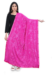 AKSHAR LLC Women's Embroidered Chiffon Dupatta