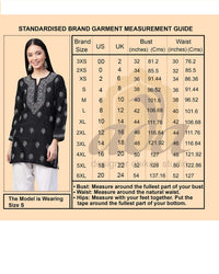 Ada Women's Hand Embroidered Lucknowi Chikankari Cotton Straight Short Top Kurti A178625