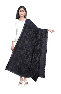 AKSHAR LLC Women's Embroidered Chiffon Dupatta