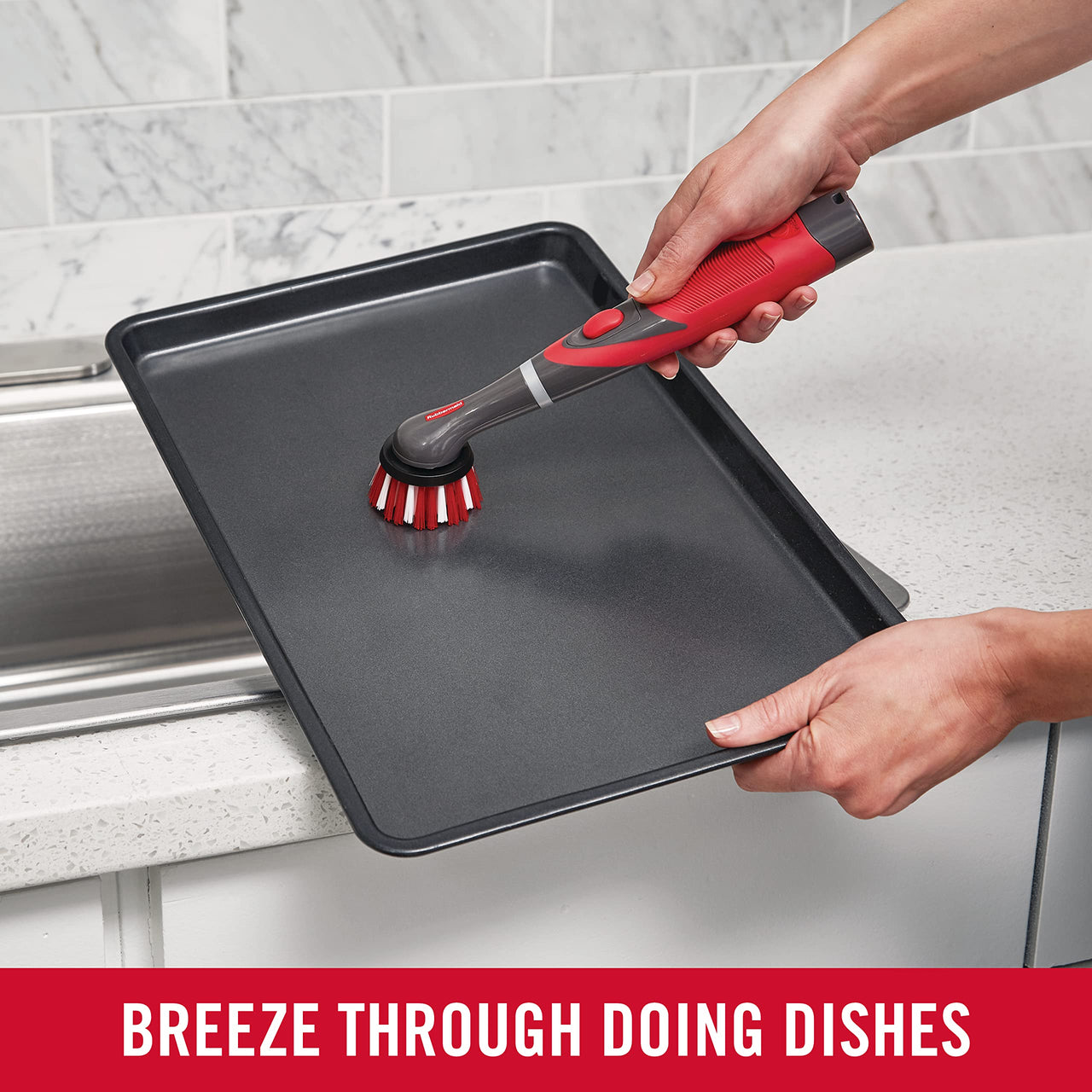 Rubbermaid Reveal Power Scrubber 18-Piece Kit, Cordless Electric Battery Powered Scrub Brush, Water Resistant, for Home/Kitchen/Bathroom/Grout/Tile/Shower/Tub Power Scrubber Ultimate Kit
