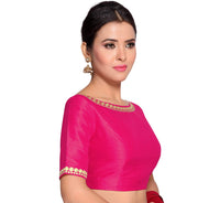 X3 Women's Silk Half Sleeve Blouse