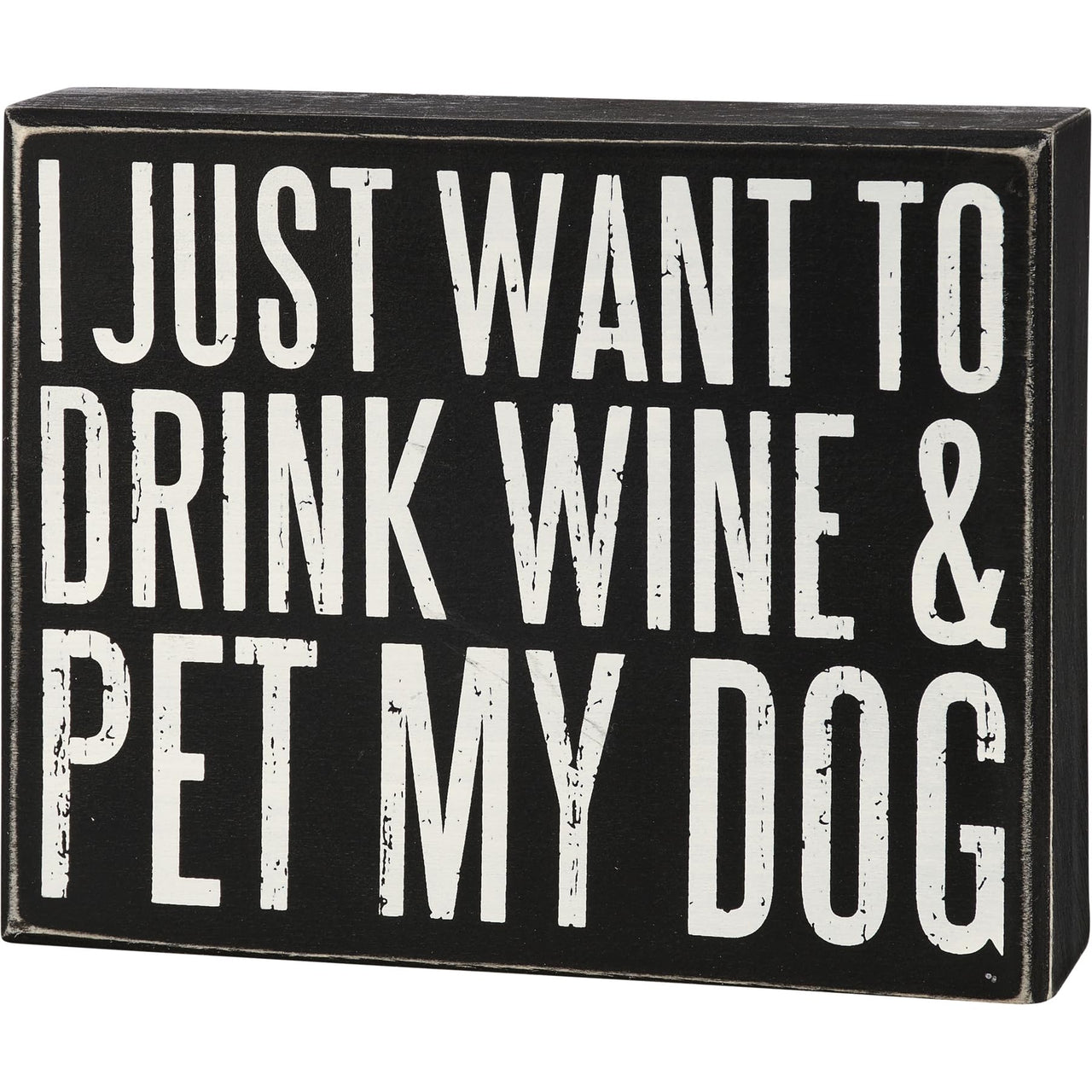 Primitives by Kathy Rustic Wooden Decor Sign - 'All you need is love...and dog' - Office/Farmhouse Decor, Dog Lovers Gift, 5" Love And A Dog