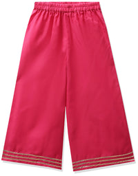 Bitiya By Bhama Girl's Cotton Blend Kurta & Palazzo