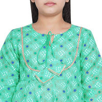 Bitiya By Bhama Girl's Cotton Blend Kurta & Palazzo