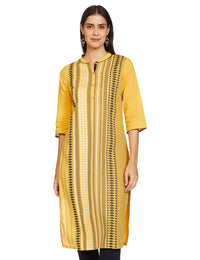Aurelia Women's Rayon Straight Kurta