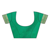 AKHILAM Women's Banarasi silk woven Design Saree with Unstitched Blouse Piece(GNG220_QL_Parent)