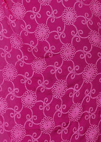 AKSHAR LLC Women's Designer Pure Chiffon Dupatta with Pure Cotton Thread Embroidery Work