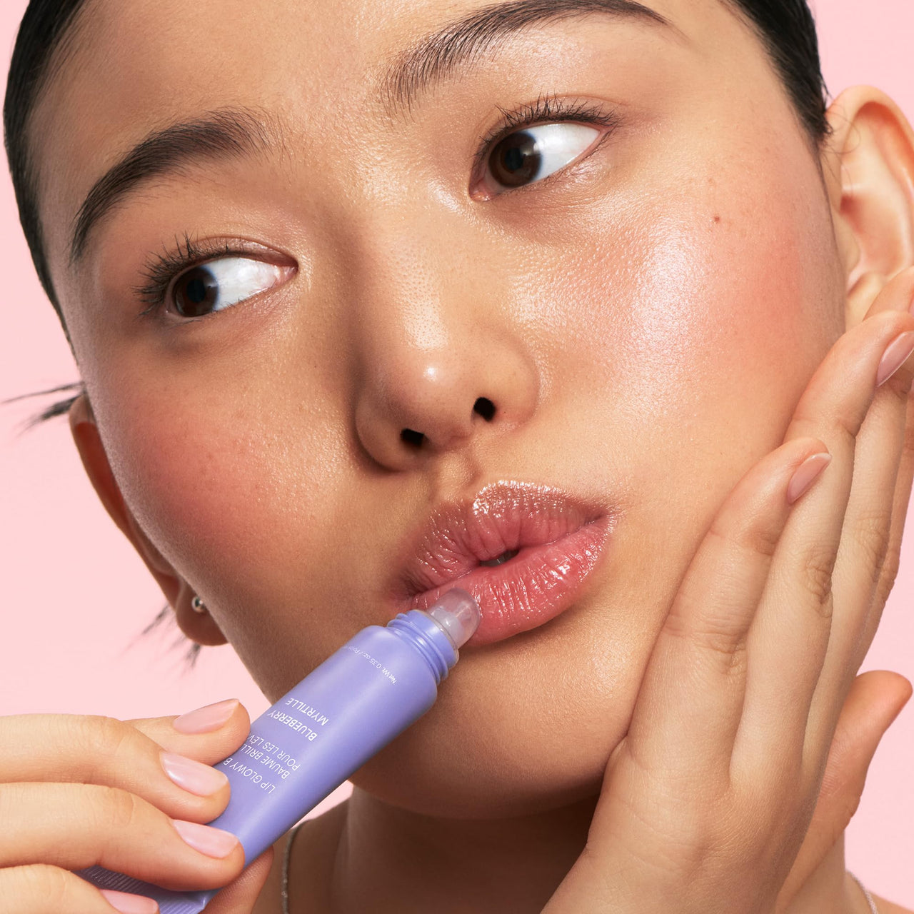 Laneige Lip Glowy Balm | Moisturizing Lip Treatment with Vitamin C + Shea Butter for Soft, Smooth and Glowing Lips | Korean Lip Balm For Dry Chapped Lips |Intense Hydration| BlueBerry |10Gm