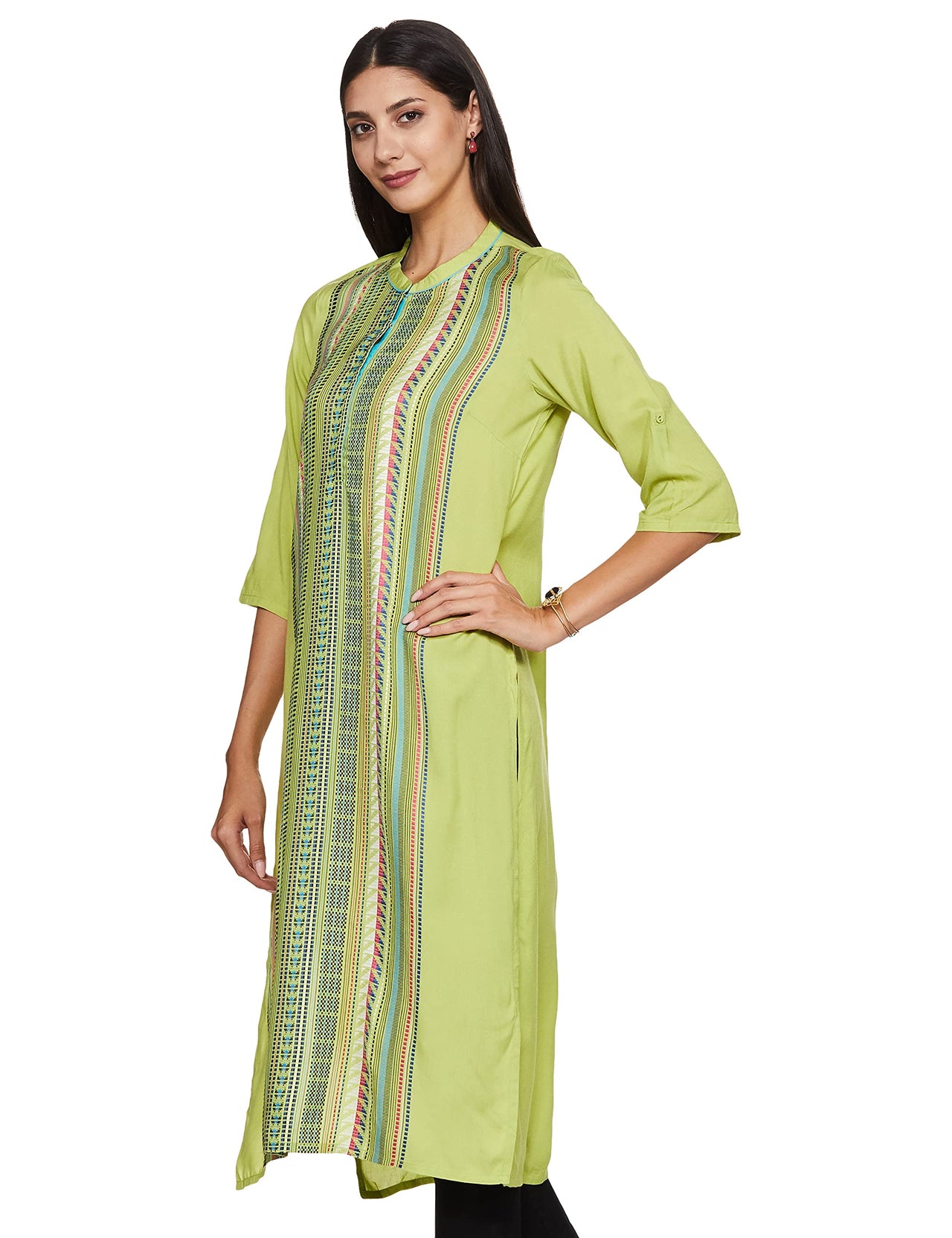 Aurelia Women's Rayon Straight Kurta
