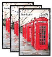 MCS Trendsetter 20x28 Poster Frame Black High-Gloss, Vertical & Horizontal Wall Hanging Large Picture Frame for Photos, Posters & Art Prints (1-Pack) 20 x 28 in Single