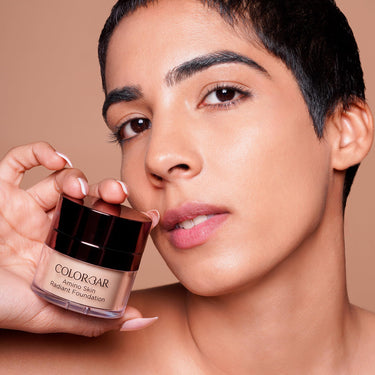 Colorbar Amino Skin Radiant Cream Foundation (Beige Mild 003, 15g) | Smooth and Satin finish | High-coverage | Suitable for all skin types