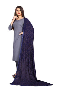 Akshar Llc Miss India Women's Chiffon Dupatta With Goodembroidery Work