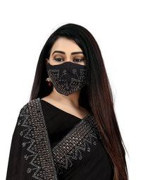 PUNYATHA CREATION Women's & Girl's Chanderi Chanderi Saree With Blouse Piece