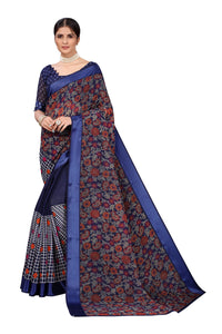 Yashika Women's Linen Saree Maroon