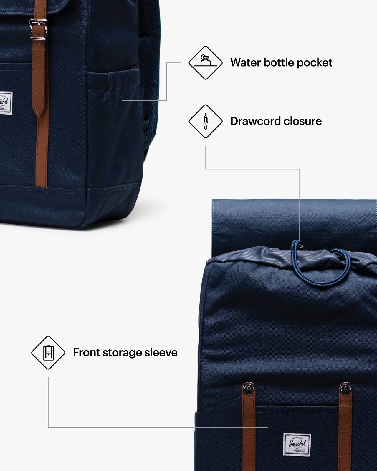 Herschel Supply Co. Retreat Backpack, Port, One Size