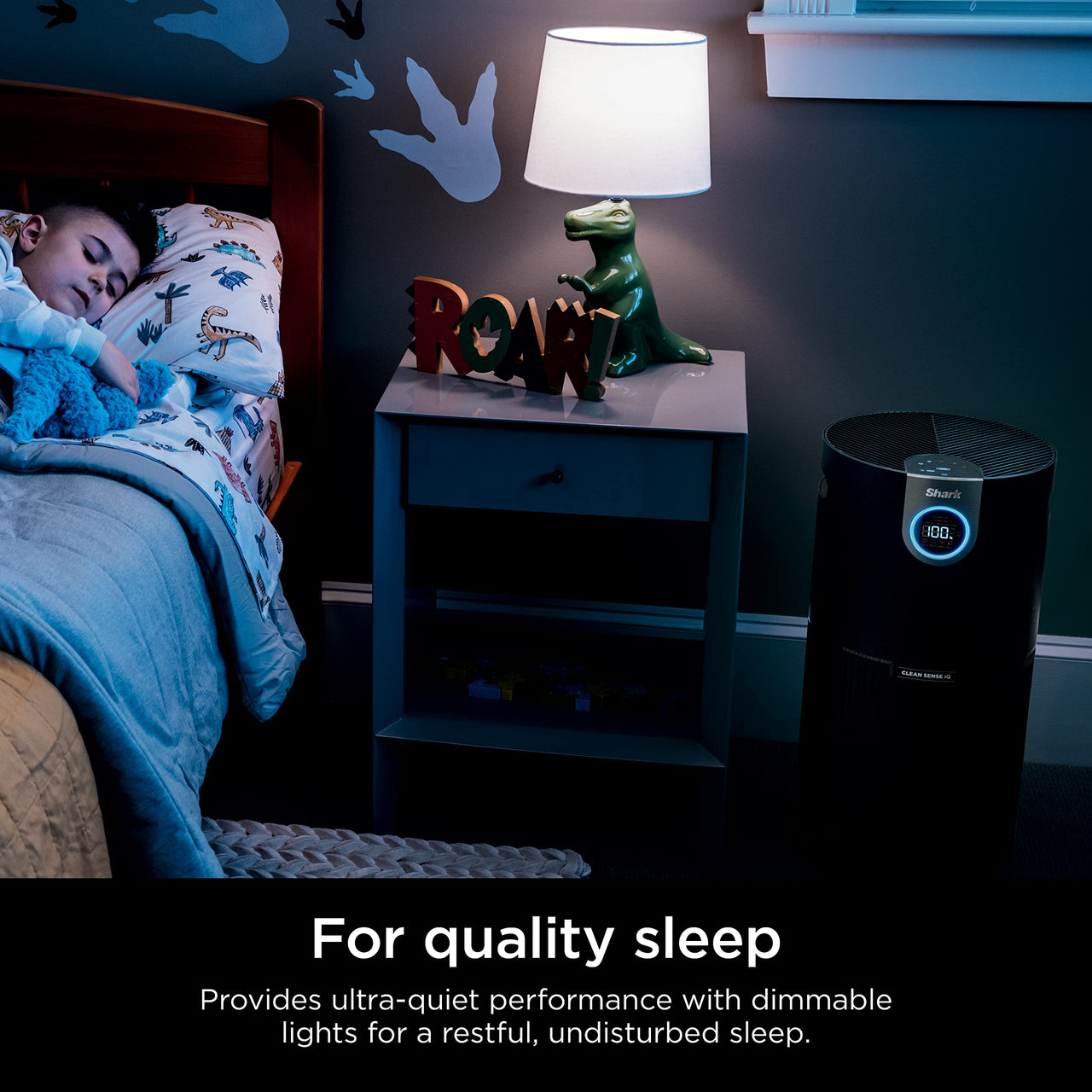 Shark Air Purifier for Home, Office, and Bedroom, Clean Sense Technology, HEPA Air Filter, 1200 Sq Ft, Captures 99.98% of Particles, Pet Dander, Pollutants, Dust, Smoke, Allergens & Smells, HP202 Black 1200 Sq. Ft.
