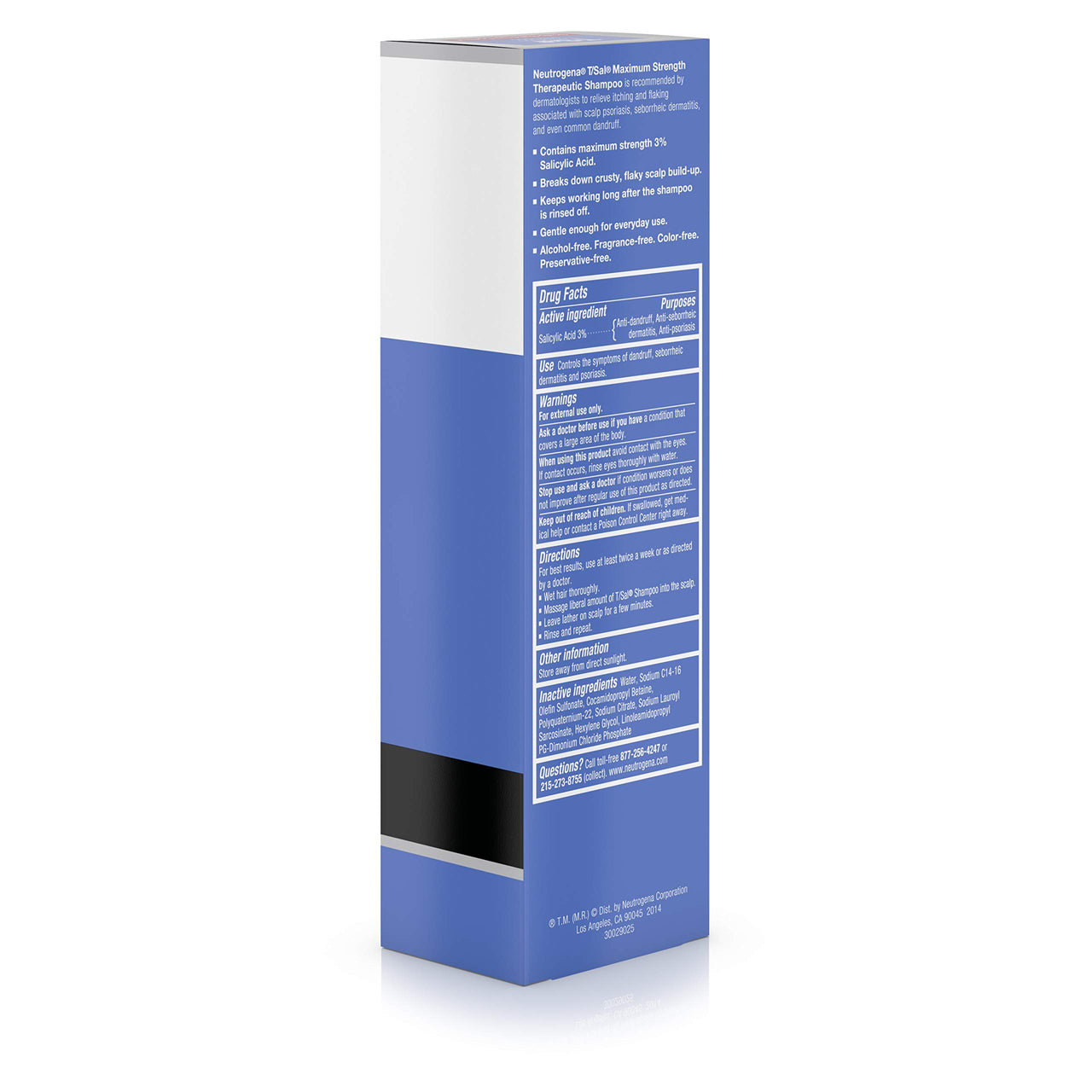 Neutrogena T/Sal Shampoo Scalp Build Up Control, 133ml