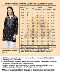 Ada Women's Hand Embroidered Lucknowi Chikankari Georgette Short Top Kurti with Slip