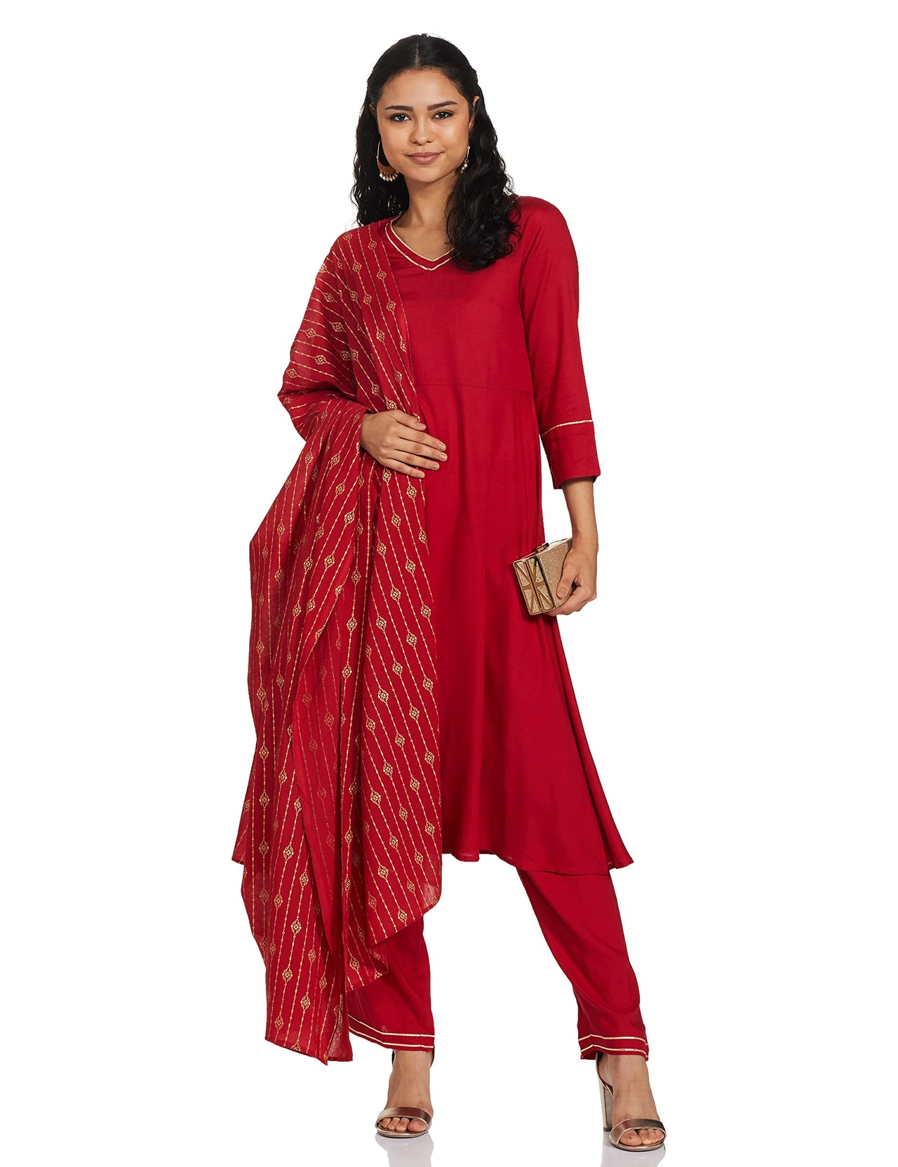 Amazon Brand - Myx Women's Rayon Salwar Suit