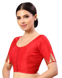 X3 Women's Polyester Short Sleeves Silky Saree