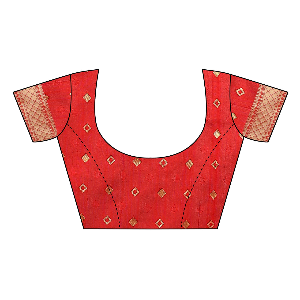 AKHILAM Women's Banarasi silk woven Design Saree with Unstitched Blouse Piece(GNG220_QL_Parent)