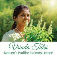 Raissa Bath Soap, 85g (Pack of 6) Vrinda Tulsi, Haldi Chandan, Sandal Raja | Alcohol-Free Fragrance | No Harsh Chemicals