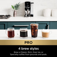 Ninja Drip Coffee Maker With K Cup Combo, DualBrew Pro Specialty Coffee System, Coffee Machine Compatible with K-Cup Pods, 12 Cup Single Serve Coffee Makers with Paper Filter, CFP301 Frother + Paper Filter