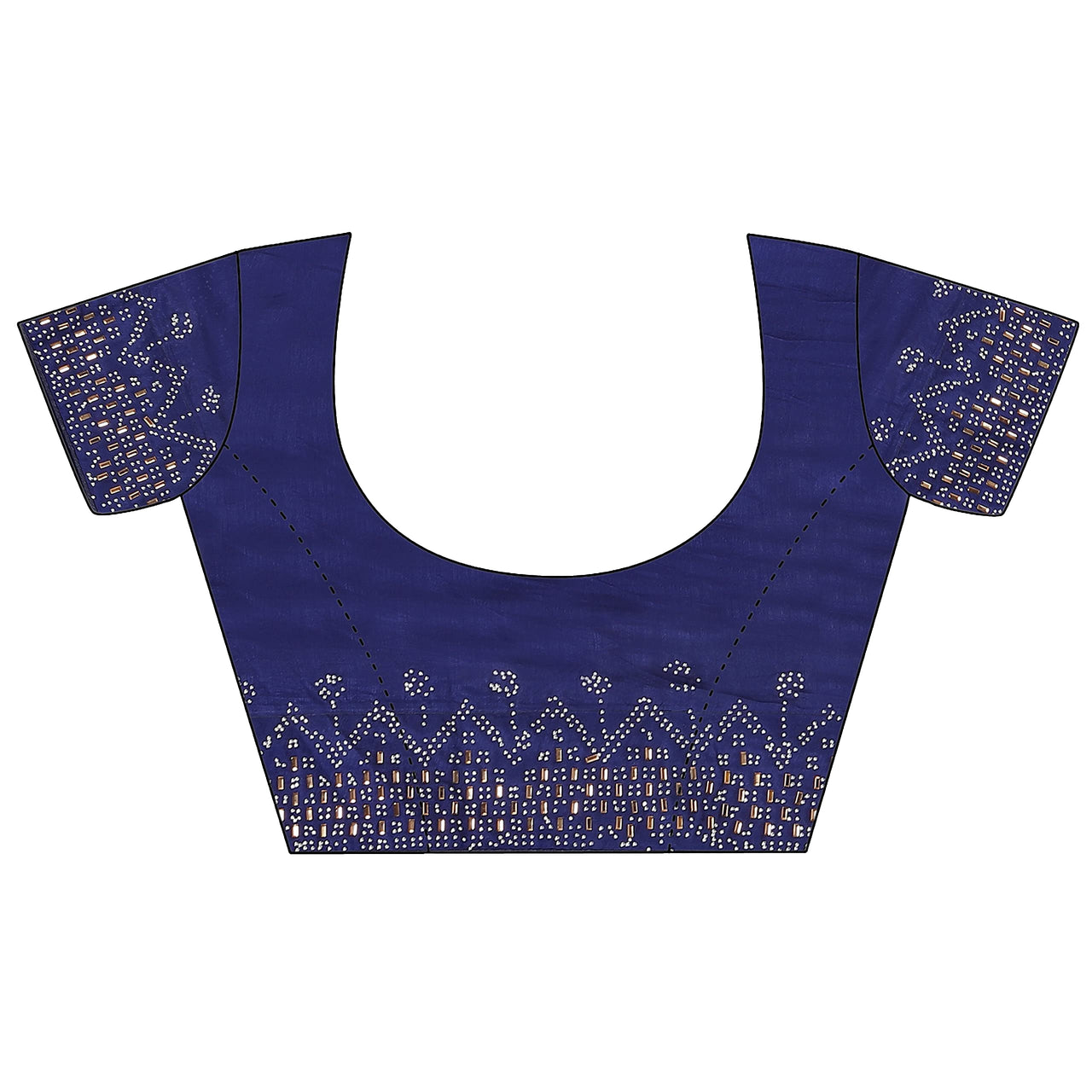 PUNYATHA CREATION Women's & Girl's Chanderi Chanderi Saree With Blouse Piece