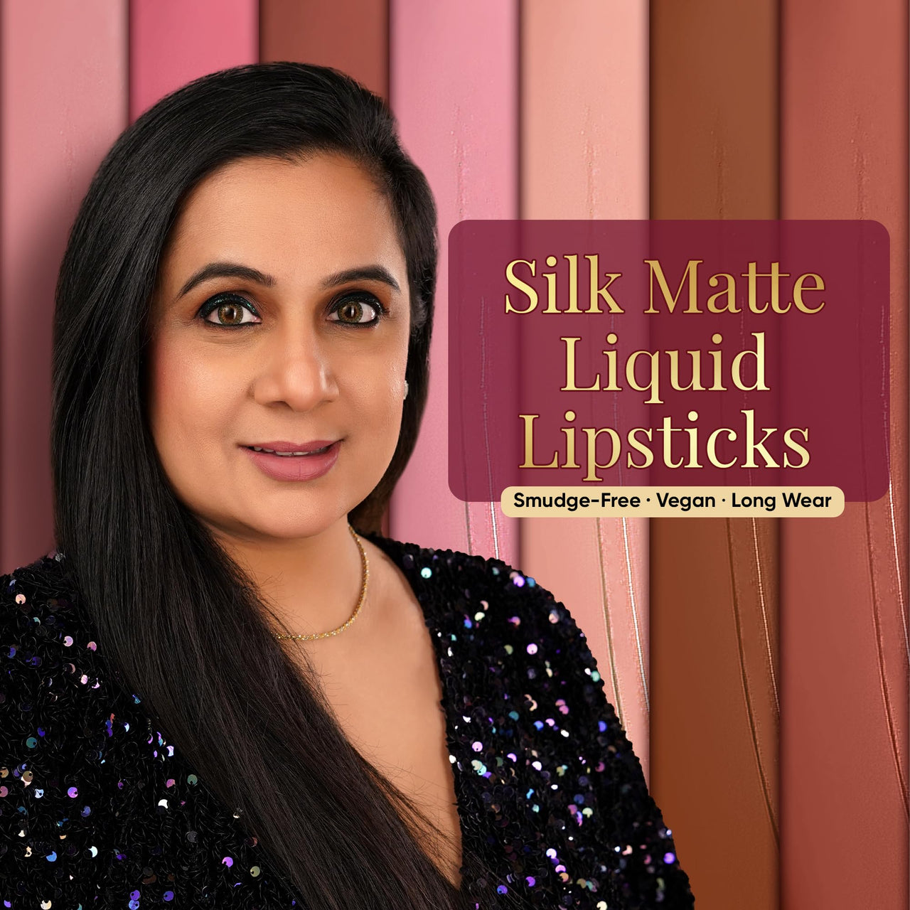 Parul Garg Beauty Silk Matte Liquid Lipstick | Long-Lasting & Smudge-Proof | Soft Matte Finish | Vegan & Clean Beauty | Hydrates with Shea Butter & Vitamin E | Shade: Chocolate Cosmos 03 - Deep Brown, 3ml