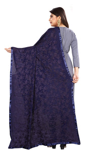 Akshar Llc Miss India Women's Chiffon Dupatta With Goodembroidery Work