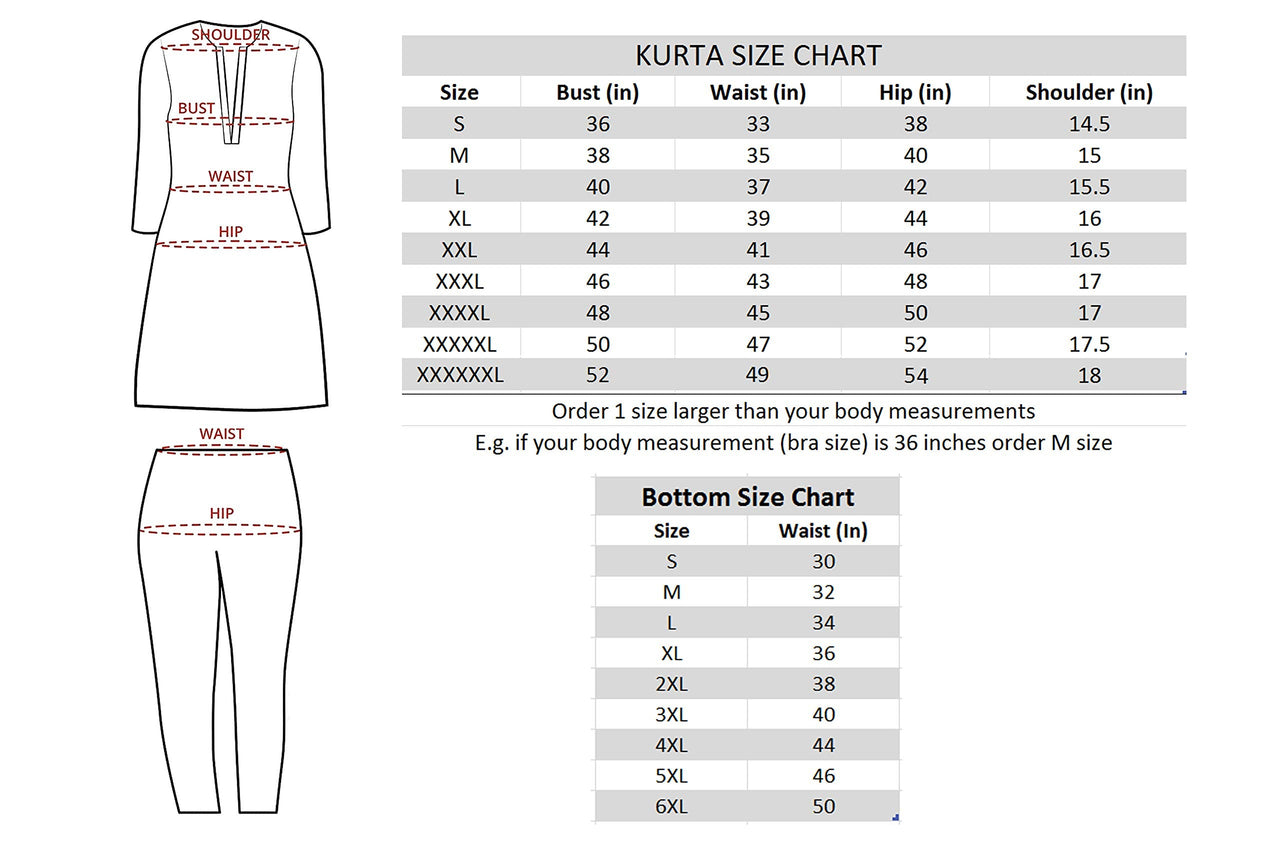 MIRCHI FASHION Women's Cotton Bagru Printed A-Line Kurta Set with Plazzo Pant L Grey, Pink