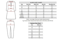 MIRCHI FASHION Women's Cotton Bagru Printed A-Line Kurta Set with Plazzo Pant L Grey, Pink