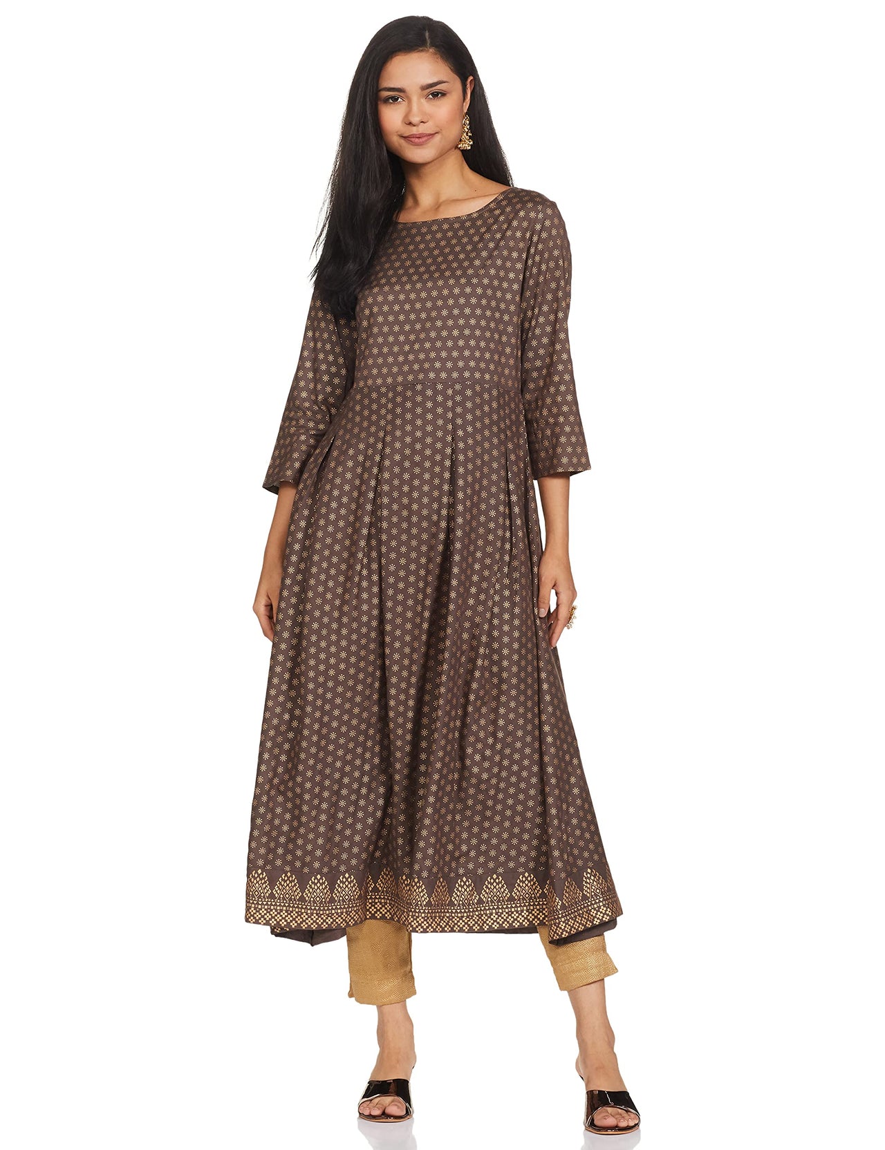 Amazon Brand - Tavasya Women Rayon Festive Kurti