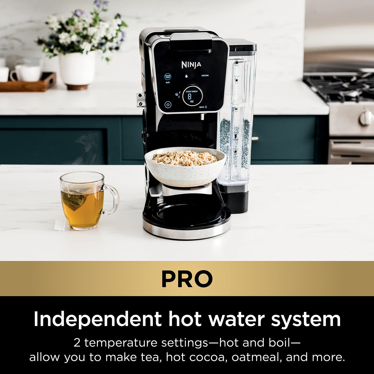 Ninja Drip Coffee Maker With K Cup Combo, DualBrew Pro Specialty Coffee System, Coffee Machine Compatible with K-Cup Pods, 12 Cup Single Serve Coffee Makers with Paper Filter, CFP301 Frother + Paper Filter